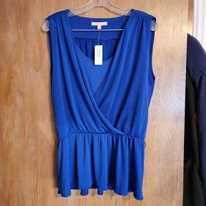 Banana Republic Blue Sleeveless Blouse